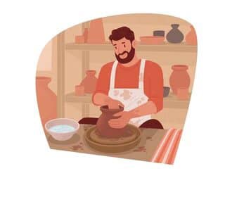 تبلیغات سفالگری در اینستاگرام