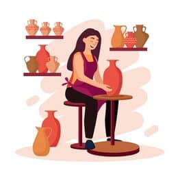 تبلیغات سفالگری در اینستاگرام